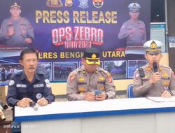 Polres Bengkulu Utara Melaksanakan Press Release Hasil Zebra Nala 2023