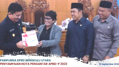 Paripurna DPRD BU, Penyampaian Nota Perubahan APBD 2023