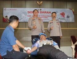 Kegiatan Donor Darah Hari Jadi Ke-72 Humas Polri Polres Bengkulu Utara