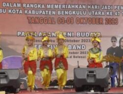 Pagelaran Seni Budaya dan Festival Band Akan Meriahkan HUT Ke – 47 Kabupaten Bengkulu Utara