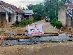 Pembagunan Peningkatan Akses Jalan Sekolah Desa Teluk Ajang Selesai Dikerjakan