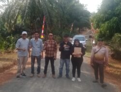 Pekerjaan Peningkatan Jalan Desa Air Lelangi Berjalan Sukses