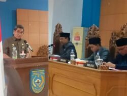 DPRD Bengkulu Utara Rapat Paripurna Agenda Penyampaian Nota Pengantar PJS Bupati tentang 3 Raperda