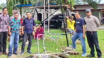 Disnakertrans BU Gelar PHO Pembangunan Sumur Bor Desa Pasar Sebelat Kecamatan Putri Hijau