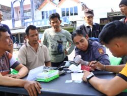 Polres Bengkulu Utara Mengelar Pemeriksaan Kesehatan Gratis Dalam Rangka menyambut Hari Bhayangkara ke – 79