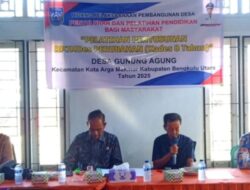 Pelatihan Penyusunan RPJMDES Perubahan Pemdes Desa Gunung Agung Tahun Anggaran DD 2025