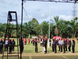 Pemdes Bumi Harjo Padang Jaya Aktif Latihan Pengibaran Bendera Merah Putih Persiapan Hut RI Ke – 80