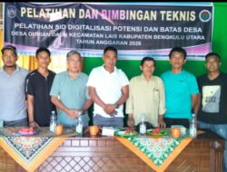 Pemdes Durian Daun Kecamatan Lais Melaksanakan Pelatihan SID Tahun angaran 2026