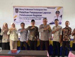 Pemdes karang Suci Kecamatan Kota Argamakmur Melaksanakan Pelatihan Penyusunan Laporan LPPDesa