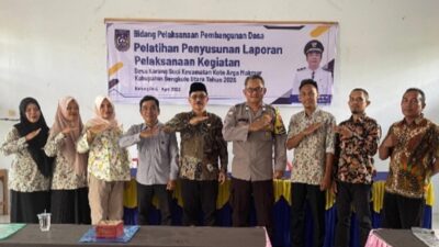 Pemdes karang Suci Kecamatan Kota Argamakmur Melaksanakan Pelatihan Penyusunan Laporan LPPDesa