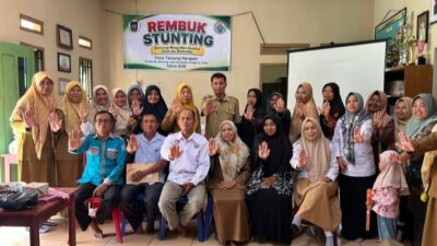 Pemdes Tanjung Harapan kecamatan Padang JayaMelaksanakan Kegiatan Rembuk Stunting