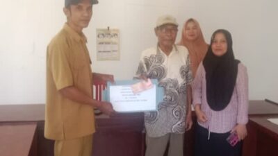 Pemdes Talang Tua Melaksanakan Kegiatan Pembagian BLT DD Dan Honorarium lembaga tahun 2026