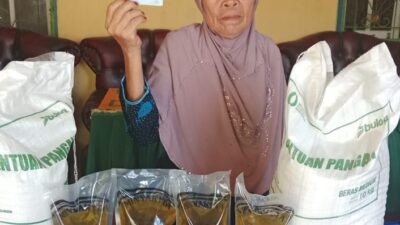 Pemdes Durian Amparan Melaksanakan Pembagian Bantuan cadangan pangan pemerintah Tahun 2026