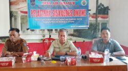 Pemdes Air Sebayur Mengelar Pelatihan Siskeudes Menggandeng DPMD BU Sebagai Narasumber