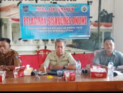 Pemdes Air Sebayur Mengelar Pelatihan Siskeudes Menggandeng DPMD BU Sebagai Narasumber