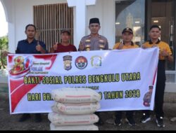 Polres Bengkulu Utara Gelar Bakti Religi Hari Bhayangkara ke-80: Bersihkan Tempat Ibadah dan Salurkan Bantuan Semen