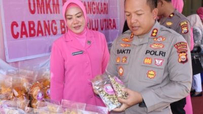 Kapolres Bengkulu Utara Borong Produk UMKM Bhayangkari Sebagai Bentuk Dukungan Ekonomi Kreatif