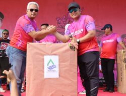 Jajaran Personel Polres Bengkulu Utara Pastikan Keamanan Festival HUT  BU Dan Ikuti Event “BerAsa Runniversary
