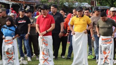 😁Mewarnai Semarak perlombaan Menyambut HUT RI Ke – 81 Bupati BU Bersama Kapolres BU 1 Tim Tarik Tambang