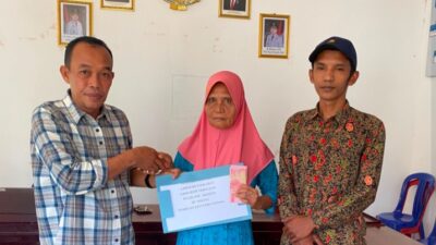 Pemdes Talang Tua Melaksanakan Penyaluran BLT DD Kepada 16 KPM Tahun 2026 Periode Juni – Agustus 2026